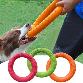 Игрушка для собак, Дрессировочное кольцо, Съемник, Летающий диск, Жевательные игрушки, принадлежности для игр с собаками, интерактивные игрушки на открытом воздухе, Juguetes Para Perro