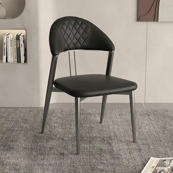 Красивые роскошные обеденные стулья европейского дизайна, обеденные стулья с одинарной обивкой из водонепроницаемого материала, мебель для дома Meuble