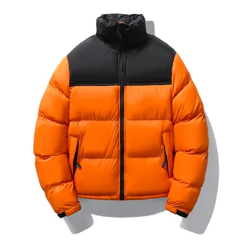2023 Высококачественная Зимняя Роскошная Пуховая куртка с логотипом на заказ, Стеганая, С подкладкой, Мужская