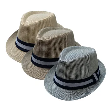 1шт Английские фетровые шляпы в стиле ретро, джазовая шляпа, мужские и женские летние повседневные шляпы, классическая солнцезащитная шляпа, Пляжная панама Солнечные Шляпы L2