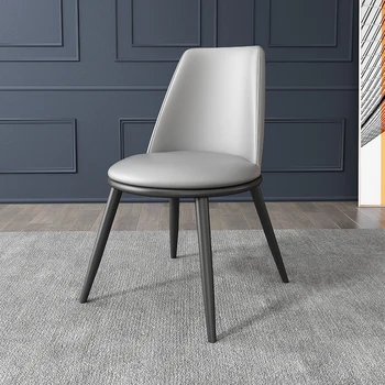 Обеденный стул home modern minimalistic ins chair Nordic restaurant cafe легкий роскошный креативный стул со спинкой из кованого железа