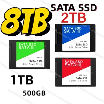 Оригинальный Портативный SSD 8 ТБ 4 ТБ SataIII Жесткий Диск Для Настольного Ноутбука Ps5 2 ТБ ssd sata 1 тб Внутренний Твердотельный Жесткий Диск