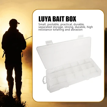 Рыболовная соединительная коробка с 15 сетками, Многофункциональная Пластиковая коробка для фиксации рыболовных крючков, Портативная прочная Прозрачная коробка для рыболовных снастей