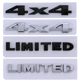 3D Металлические наклейки на багажник автомобиля для Jeep 4X4 с ограниченным количеством букв, Эмблема, Логотип Grand Cherokee Overland Compass Аксессуары Wrangler