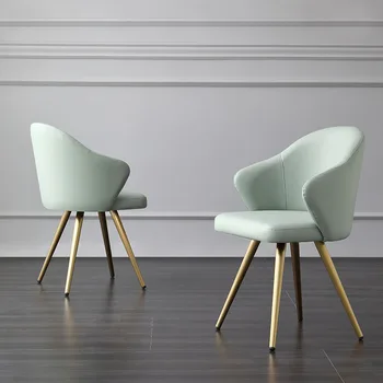 Роскошный Домашний ресторан Nordic Modern Simple Backchair Стол для макияжа Отель Creative Network Red Chair
