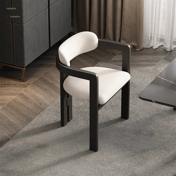 Скандинавские Легкие Роскошные обеденные стулья, Дизайнерский обеденный стул из массива дерева, мебель для дома, простой современный чайный стул, стулья с высокой спинкой Z