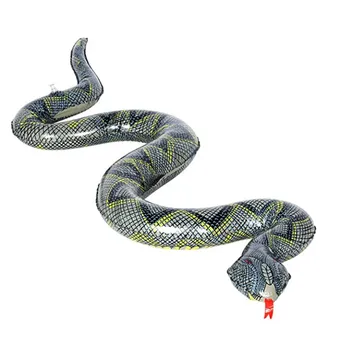 Надувная змея, поддельная змея, поплавки для бассейна с животными, надувные змеи, Реквизит для розыгрыша Змеи на Хэллоуин, реквизит для вечеринки по случаю дня рождения змеи в саду у бассейна
