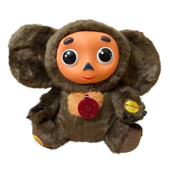 Чебурашка 30 см может петь, плюшевая игрушка, обезьяна с большими глазами, кукла в одежде, Россия, аниме, малыш, кукла для успокоения сна, игрушки для кукол для детей