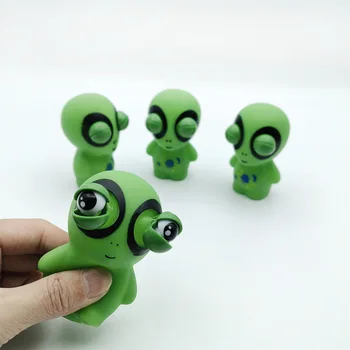 Новые креативные прищуренные Зеленые инопланетяне, музыкальная игрушка-непоседа, новинка, Забавная игрушка для сжатия глазного яблока, детские декомпрессионные игрушки