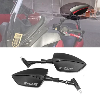 Для Moto Morini XCape X-CAPE 650, Зеркала заднего вида на руле мотоцикла с ЧПУ, Синие Аксессуары для зеркал с антибликовым покрытием