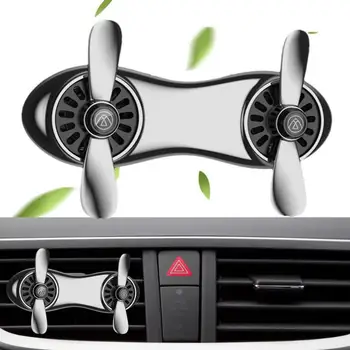 Автомобильный Ароматический диффузор Автомобильный Ароматический диффузор Вентиляционный зажим Дизайн двойного вентилятора Декоративные Ароматические зажимы для автомобильных вентиляционных отверстий Автомобильный декор