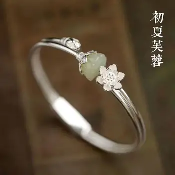 Агаровое дерево Похоже на крошки, осыпающиеся с браслета, тот же браслет, женский открытый браслет в древнем стиле Lotus Peng