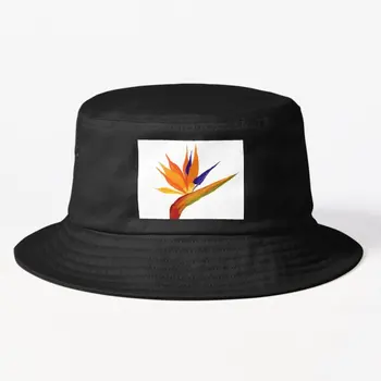 Шляпа-ведро с изображением райской птицы, повседневная хип-хоп Мужская Женская мода, Дешевые Спортивные рыбные шапки на открытом воздухе, Весна
 Черный