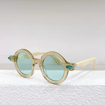 Новые модные круглые оптические очки Maske Q7, роскошные мужские Индивидуальные Высококачественные Солнечные очки, Женские Классические дизайнерские очки