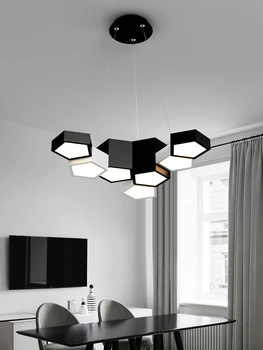 Современный светодиодный подвесной светильник для освещения гостиной, спальни, кухни, квадратного интерьера, роскошный подвесной светильник в виде длинной линии
