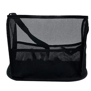 Автомобильный сетчатый карман повышенной вместимости, держатель для сумочки между сиденьями - Органайзер для автомобильных сеток большой вместимости (черный)