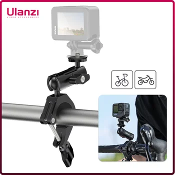 Ulanzi CM025 Вращающаяся на 360 ° Экшн-Камера На Руле Велосипеда/Мотоцикла с Адаптером GoPro для GoPro Hero 12 11 10 9 8 Insta360