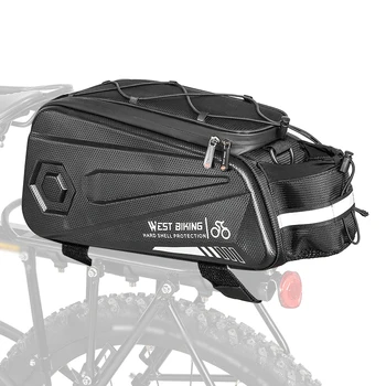 Велосипедная сумка большой емкости объемом 8,6 л, водонепроницаемая сумка для задних сидений велосипеда, Светоотражающая Многофункциональная задняя сумка для горного велосипеда и мотоцикла