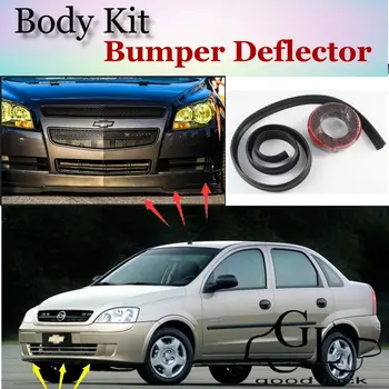 Бампер для губ Chevrolet Corsa 2000 ~ 2006 / Спойлер Car Lip Shop Для Тюнинга Автомобиля / TOPGEAR Рекомендует Обвес + Полоску