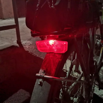 Легкая Багажная полка для MTB велосипеда, Водонепроницаемая Светоотражающая фара заднего сиденья велосипеда, предупреждающий о безопасности отражатель на батарейках