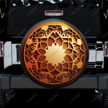Чехол для запасного колеса с абстрактным исламским художественным принтом, водонепроницаемая защита колес для легкового автомобиля, грузовика, внедорожника, кемпера, прицепа Rv