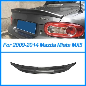Для Mazda MX5 Roaster Miata NC TP Style с 2009 по 2014 Год Настоящее Углеродное Волокно/FRP Задний Спойлер Багажника Задний Багажник Губа Крыло Автомобиля Для Укладки