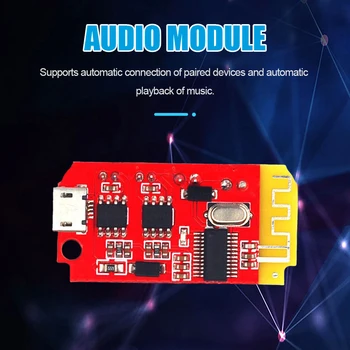 Bluetooth-совместимый Беспроводной аудиоприемник 4.2 3.7-5V 2x5W Плата усилителя аудиоприемника Модульные детали с зарядным портом CT14