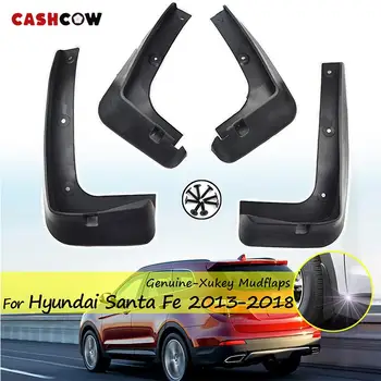 4шт для Hyundai Santa Fe DM XL IX45 2013 - 2018 Литые Передние Задние брызговики Брызговики Крыло Внешние Автомобильные Аксессуары Авто