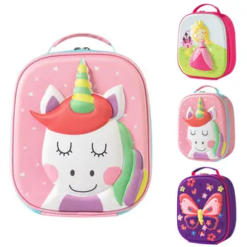 Детская сумка для ланча Kawaii Unicorn с термоизоляцией из EVA, Бенто, ланч-бокс, сумки для принадлежностей для пикника, контейнер для еды для девочек, школьный контейнер для еды