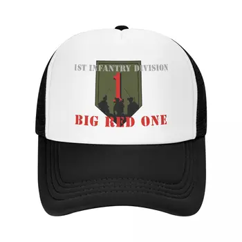 Бейсболка армии США BIG RED ONE с защелкивающейся спинкой, шляпа на день рождения, пляжный солнцезащитный крем, мужская шляпа, женская