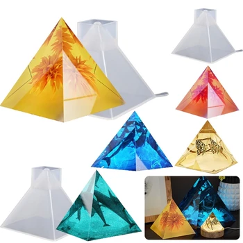 Силиконовые Пирамидальные формы для смолы,Пирамидальные Силиконовые формы для Оргонита чакры-Orgone Pyramid DIY Craft-Форма для Украшения из смолы