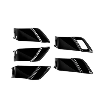 Автомобильная Яркая Черная Внутренняя крышка дверной ручки для Prius 60 серии 2020-2023 Наклейка на рамку ручки дверной чаши