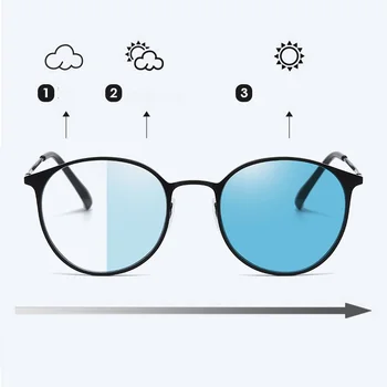 Evove Фотохромные Синие Прогрессивные Очки для чтения, Мужские Женские Мультифокальные очки для пресбиопии, Оправа для очков, Мужская Переходная Ходьба