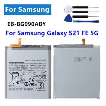 Новый Аккумулятор 4500 мАч EB-BG990ABY Оригинальный Аккумулятор Для Samsung Galaxy S21 FE 5G SM-G990 Аккумуляторы мобильных Телефонов