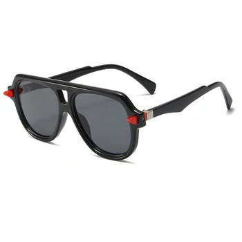 Новые солнцезащитные очки в большой оправе, европейская и американская мода, мужские и женские простые солнцезащитные очки в стиле ретро