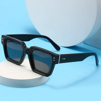 Классические Квадратные Солнцезащитные очки для мужчин и женщин, роскошные Брендовые Дизайнерские Винтажные Солнцезащитные очки для мужчин, Унисекс, Ins, Популярные Оттенки, Очки UV400