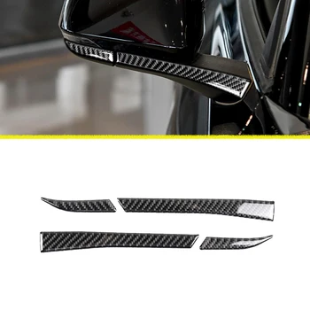 Молдинги для Укладки Ford Mustang 2015-2020 Зеркало Заднего Вида Декоративная Накладка Аксессуары Для Экстерьера Автомобиля Из Углеродного Волокна/Черный