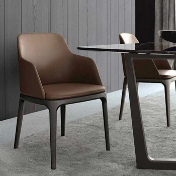 Обеденные стулья для гостиной с подлокотниками, для отдыха, эргономичные обеденные стулья с акцентом, комплект роскошной мебели Moveis Para Casa YX50DC