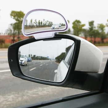 Автомобильное зеркало с регулируемой на 360 градусов широкой боковой защелкой заднего слепого пятна для Bmw E61 Аксессуары Golf 7 Yaris Круговой обзор 360 Auto