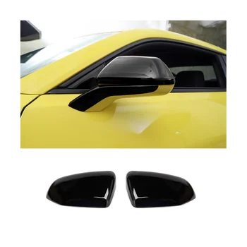 Крышка зеркал заднего вида боковой двери, Накладка на крышки зеркал заднего вида для Chevrolet Camaro 2017-2022 Аксессуары - ABS Черный