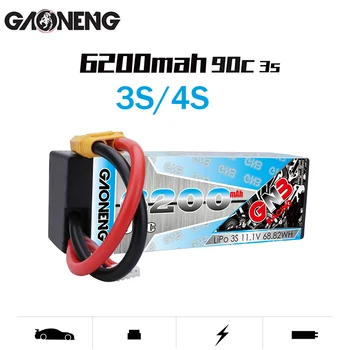 Gaoneng GNB 6200MAH 90C Plus RC1: 8 Исходящий кабель 1P 3S 4S FPV Аккумулятор 11,1 V 14,8 V Жесткий Корпус Внедорожных Автомобильных Аккумуляторов