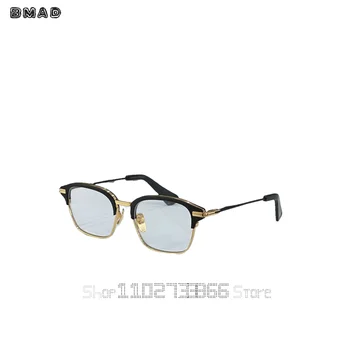 Высококачественные солнцезащитные очки для мужчин в титановом стиле Модные дизайнерские солнцезащитные очки для женщин с коробкой