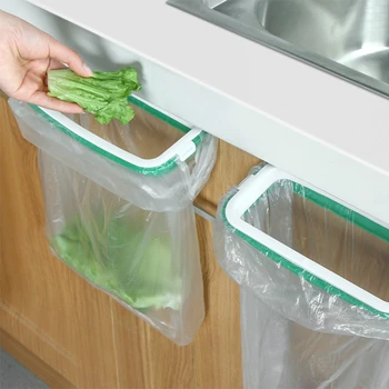 Кухонная Подвесная Пластиковая стойка Для хранения мешков для мусора, Держатель Крючка для шкафа для мешков для мусора - Компактная и Компактная Стойка Для мешков для мусора.