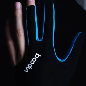 Перчатки для бильярда с 3 открытыми пальцами, перчатки для бильярда, Спортивные перчатки, Эластичные, Ультра Шелковистые, Тонкие, дышащие, Противоскользящие