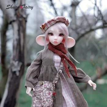 Осенний стиль Shuga Fairy Yudit 1/4 BJD Кукла Игрушка с большими ушами и большими глазами Bjd Кукла Полный комплект Bjd 1/4