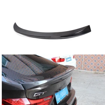 Для BMW F07 5-Series GT 2010-2017 Задний спойлер, крыло из настоящего углеродного волокна, отделка двери багажника, откидная крышка багажника, разветвитель для губ