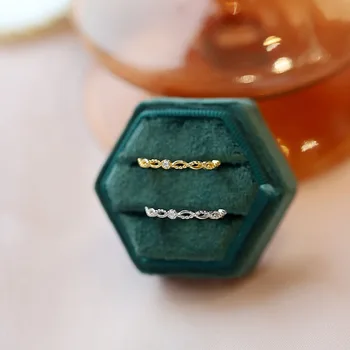 Женское полое открытое кольцо из стерлингового серебра S925 пробы, небольшой дизайн, модный легкий роскошный высококачественный наконечник для кольца на указательный палец