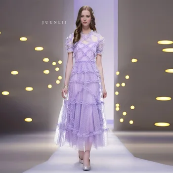Французское фиолетовое сказочное платье senior sense женское лето 2023 новая сетчатая юбка super fairy princess gentle wind