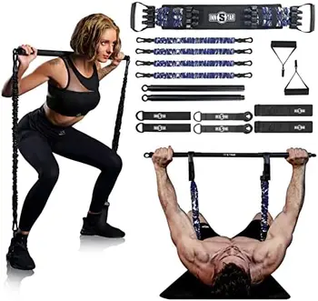 Портативный спортивный набор для домашнего тренажерного зала Пауэрлифтинг Тренировка с отягощениями Тренировка всего тела