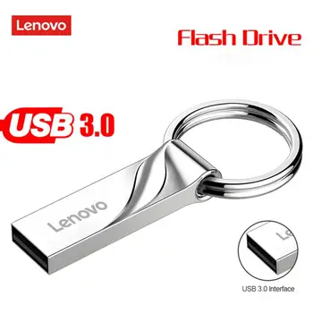 Lenovo Usb Flash Drivers Usb 3.0 Флеш-накопитель 128 ГБ 64 ГБ USB Flash Memory Stick 256 ГБ 512 ГБ Подарочный Usb-Накопитель Для ПК / Ноутбука / Телефона